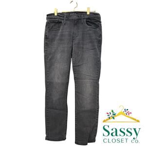 ✨ Lucky Brand 110 Black Slim Straight Jeans 30 x 28 Stretch Denim EUC 🖤